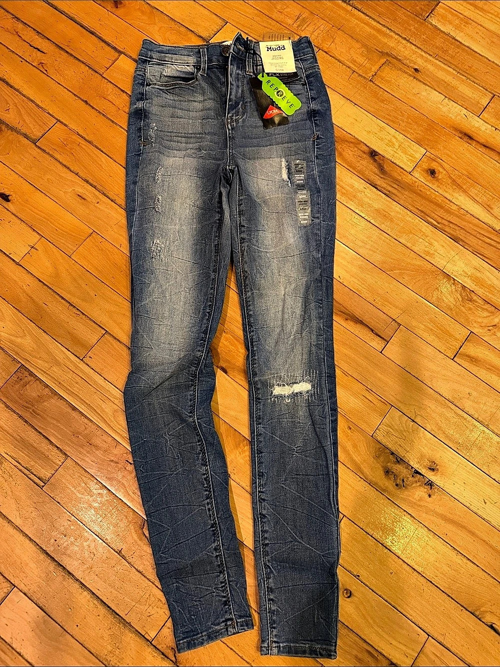 MUDD High-Rise Jegging in Blue Waist 0/24W NWT